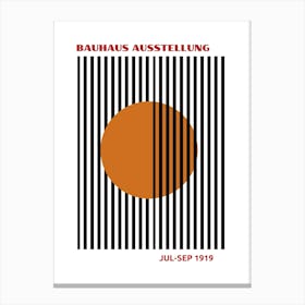 Bauhaus Orange Exhibition 8 Canvas Print