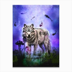 Within - Wolf Portrait Canvas Print