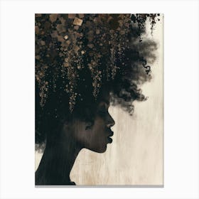 Afro Hair Canvas Print 1 Canvas Print