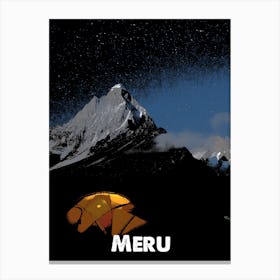 Meru, Mountain, Mount Meru, Meru Peak, Nature, Climbing, Wall Print, Canvas Print