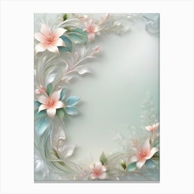 Floral Frame Canvas Print