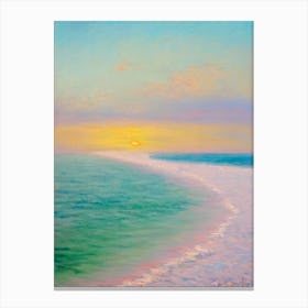 Clearwater Beach Florida Monet Style Canvas Print