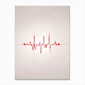 Heartbeat Print Canvas Print