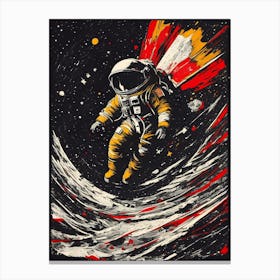 Astronaut In Space Canvas Print