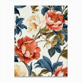 Peony Flower Wallpaper 2 Canvas Print