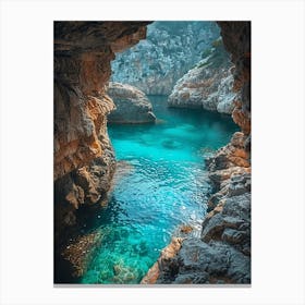 Caves In Ibiza Canvas Print