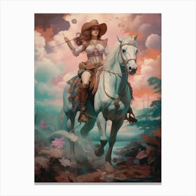 Dreamy Cowgirl 1 Canvas Print