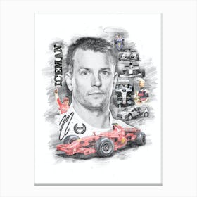 Kimi Räikkönen Canvas Print