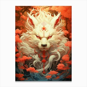 Japanese Wolf Canvas Print