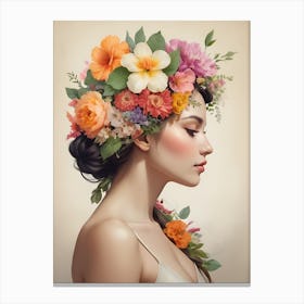 Flower Crown Canvas Print