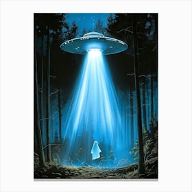 Aliens In The Woods Canvas Print