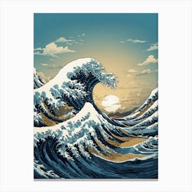 Great Wave Off Kanagawa 1 Canvas Print