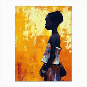 Tribal Harmony; African Child Canvas Print