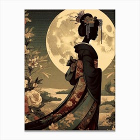 Creativel Geisha Illustration 109 Canvas Print