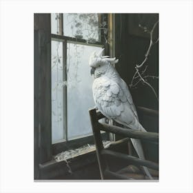 Cockatoo By The Window Canvas Print