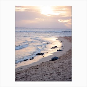 Sunset On The Beach 1 Canvas Print