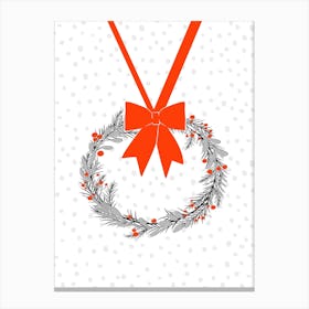 Xmas Wreath Canvas Print