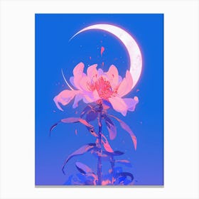 Moon Flower Canvas Print