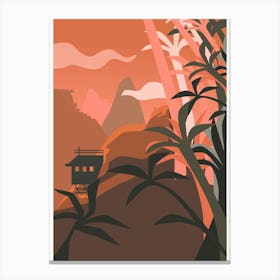 House In The Mountains Canvas Print