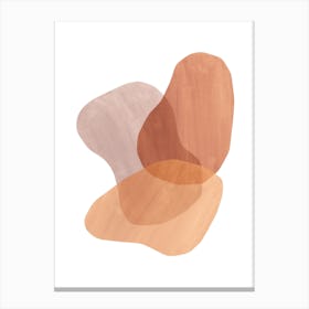 Abstract Terracotta Painting Canvas Print