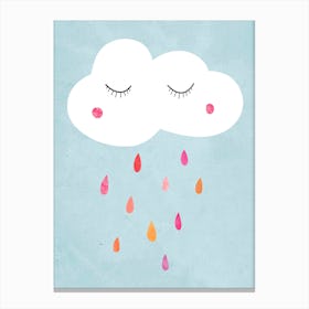 Sleepy Cloud Canvas Print