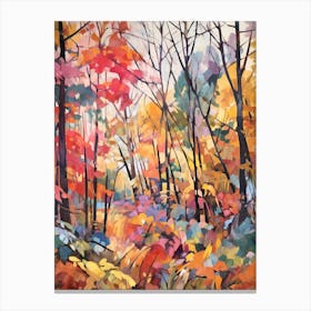 Autumn Gardens Painting Jardin Botanique De Montral Canada 3 Canvas Print