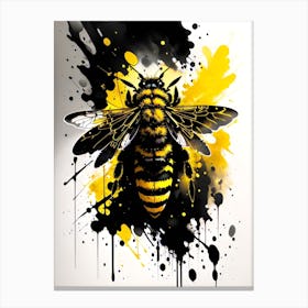 Bee Painting Canvas Print