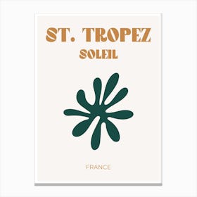 St Tropez Soleil 1 Canvas Print