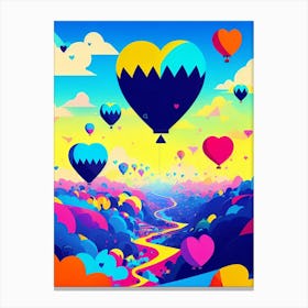 Hot Air Balloons In The Sky 3 Canvas Print