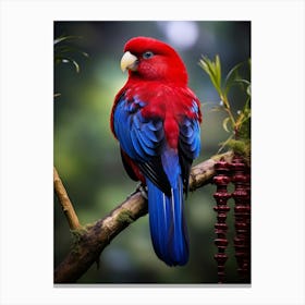 Nature's Palette: Rosella Jungle Bird Wall Art Canvas Print