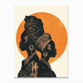 Two African Women 3 Canvas Print