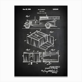 Fire Truck Patent Print Firefighter Gift Firefighter Patent Firefighter Decor Firefighter Art Firefighter Poster Firefighter Cf9901 Canvas Print