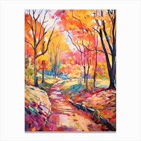 Autumn Gardens Painting Dumbarton Oaks Usa 4 Canvas Print