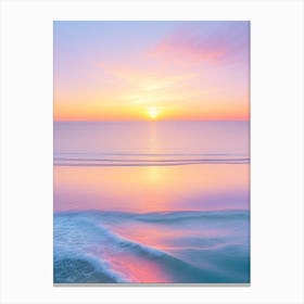 Sunset At The Beach 1 Canvas Print