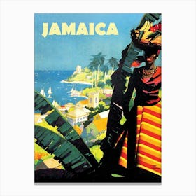 Jamaica, View On The Coast Canvas Print