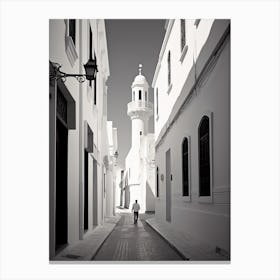 Tunis, Tunisia, Black And White Photography 3 Canvas Print