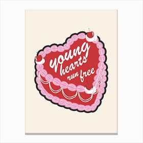 Young Hearts Run Free Print Canvas Print