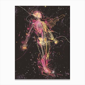 Skeleton In Space Canvas Print