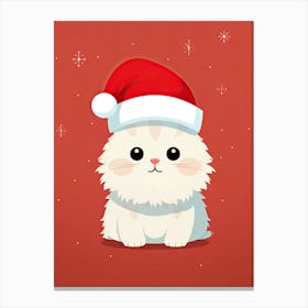 Santa Cat 6 Canvas Print