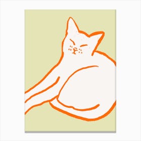 Good Morning Cat Canvas Print