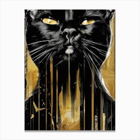 Black Cat 69 Canvas Print