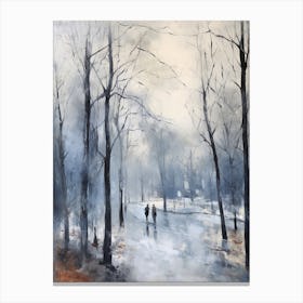Winter City Park Painting Victoria Park London 3 Canvas Print