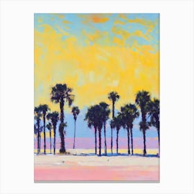 Long Beach, California Bright Abstract Canvas Print