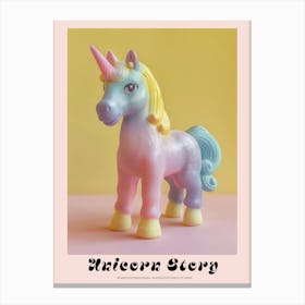 Pastel Toy Unicorn 1 Poster Canvas Print