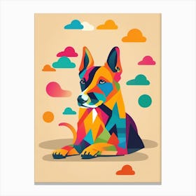 Colorful Dog Canvas Print