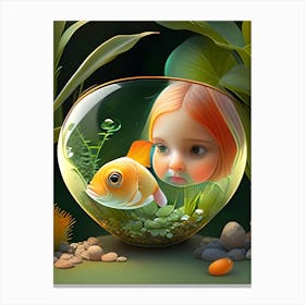 ViewThruthe GoldFishBowl Canvas Print