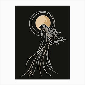 Moon Goddess Canvas Print