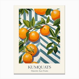Marche Aux Fruits Kumquats Fruit Summer Illustration 1 Canvas Print