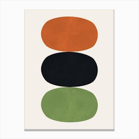 Colored ovals 5 Canvas Print