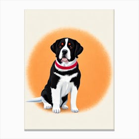 Greater Swiss Mountain Dog Illustration dog Canvas Print
